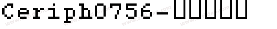Ceriph0756字体转换