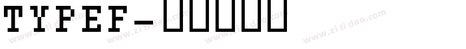 TYPEF字体转换