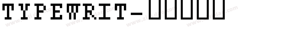 TYPEWRIT字体转换