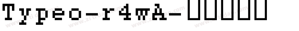 Typeo-r4wA字体转换