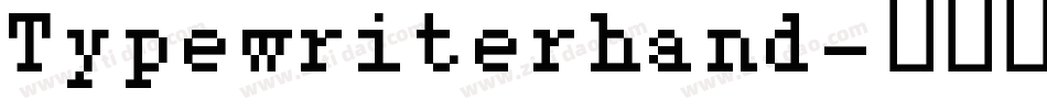 Typewriterhand字体转换