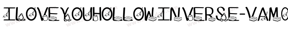 ILoveYouHollowInverse-VAM0字体转换