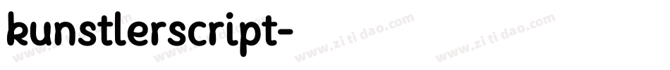 kunstlerscript字体转换
