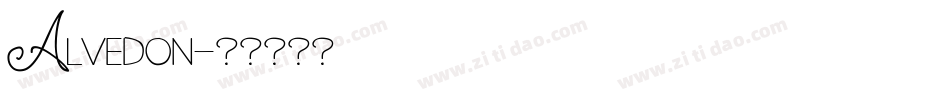 Alvedon字体转换