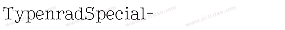 TypenradSpecial字体转换