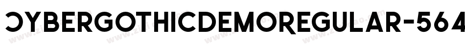 CybergothicDemoRegular-564L字体转换