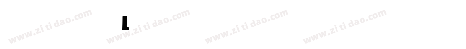 南构倩黑L字体转换