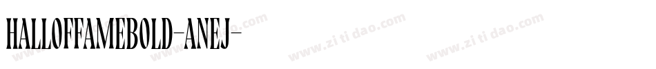 HallOfFameBold-anEJ字体转换
