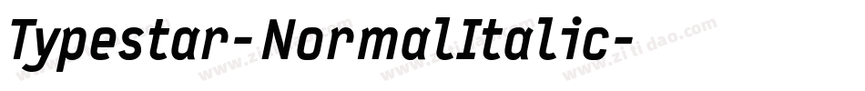 Typestar-NormalItalic字体转换