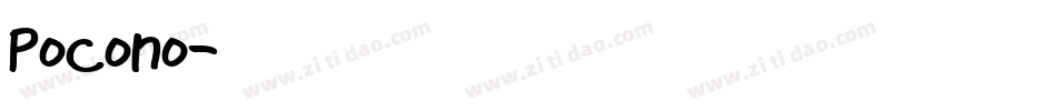 Pocono字体转换