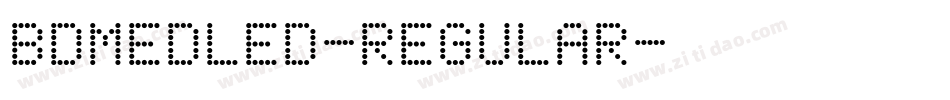 BDMedLed-Regular字体转换