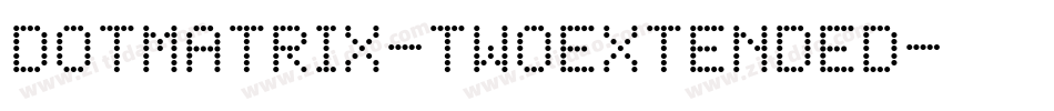 DotMatrix-TwoExtended字体转换
