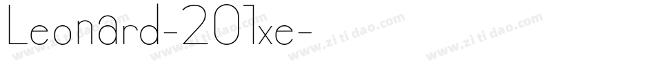 Leonard-2O1xe字体转换