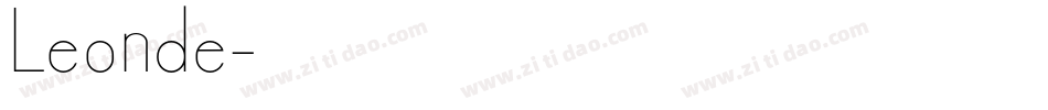 Leonde字体转换