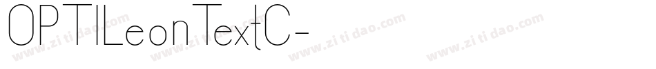 OPTILeonTextC字体转换