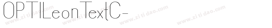 OPTILeonTextC字体转换