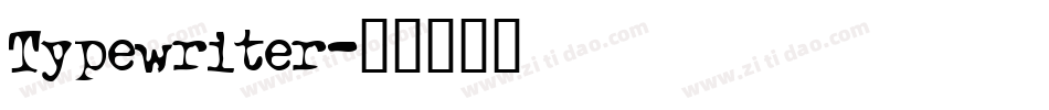 Typewriter字体转换