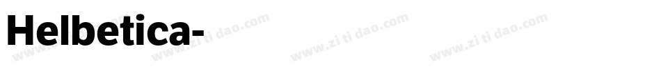 Helbetica字体转换