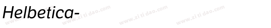 Helbetica字体转换