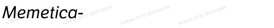 Memetica字体转换
