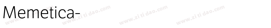 Memetica字体转换