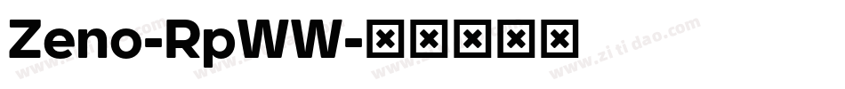 Zeno-RpWW字体转换