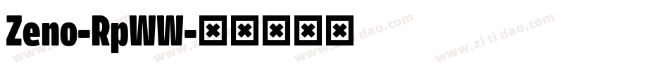 Zeno-RpWW字体转换