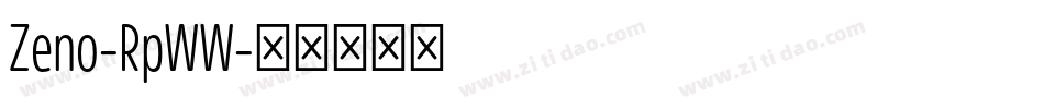 Zeno-RpWW字体转换