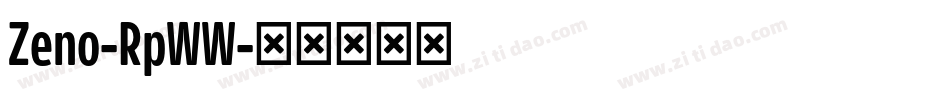 Zeno-RpWW字体转换