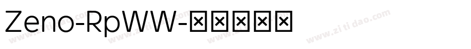 Zeno-RpWW字体转换