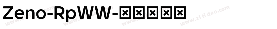 Zeno-RpWW字体转换