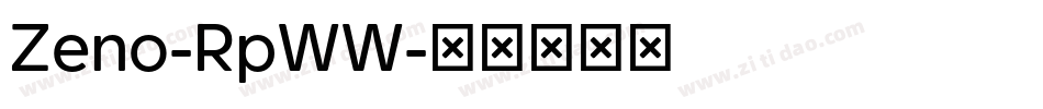Zeno-RpWW字体转换