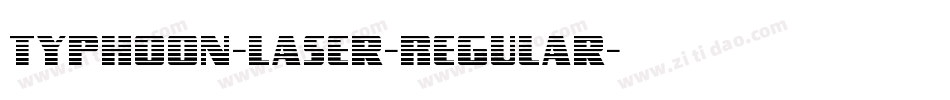 Typhoon-Laser-Regular字体转换