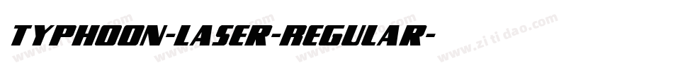 Typhoon-Laser-Regular字体转换