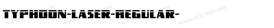 Typhoon-Laser-Regular字体转换