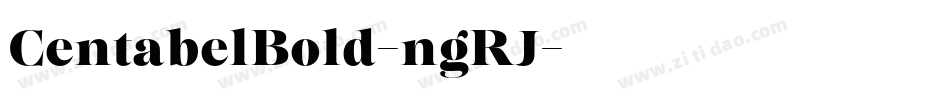 CentabelBold-ngRJ字体转换