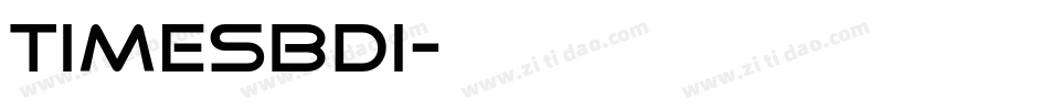 TIMESBDI字体转换
