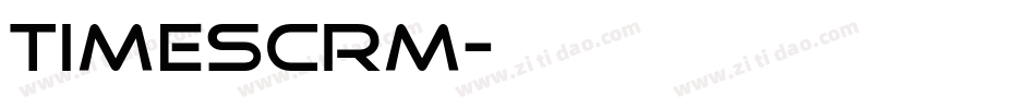 TIMESCRM字体转换