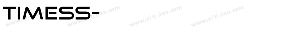TIMESS字体转换