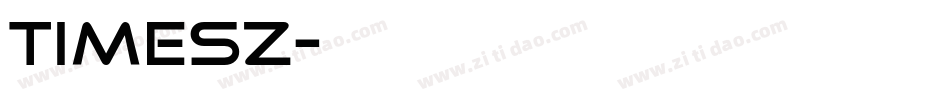 TIMESZ字体转换