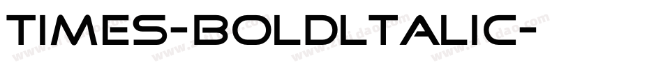 times-boldltalic字体转换