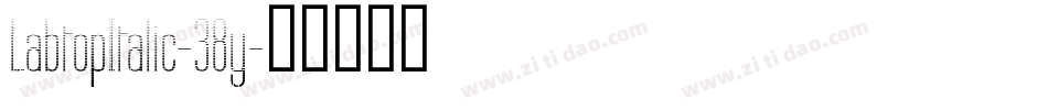 LabtopItalic-38y字体转换