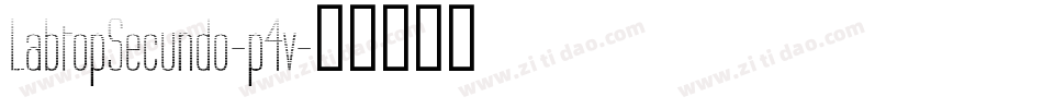LabtopSecundo-p4v字体转换