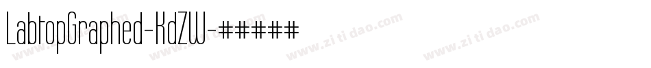 LabtopGraphed-KdZW字体转换