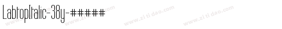 LabtopItalic-38y字体转换