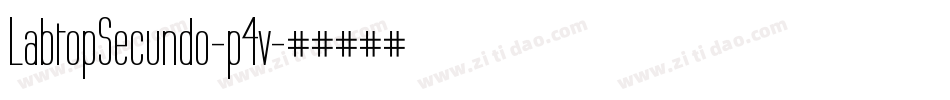 LabtopSecundo-p4v字体转换