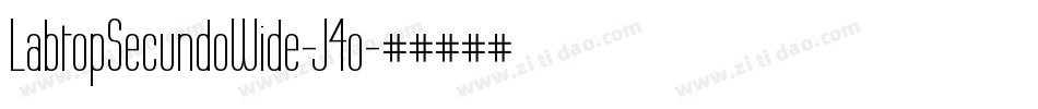 LabtopSecundoWide-J4o字体转换