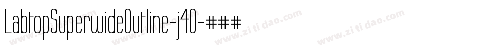 LabtopSuperwideOutline-j4O字体转换