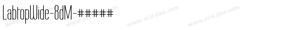 LabtopWide-8dM字体转换