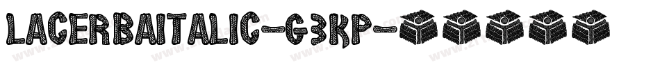 LacerbaItalic-G3KP字体转换